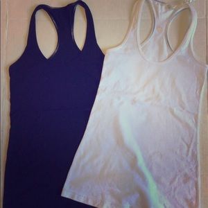 Lululemon racer back tanks in great condition
